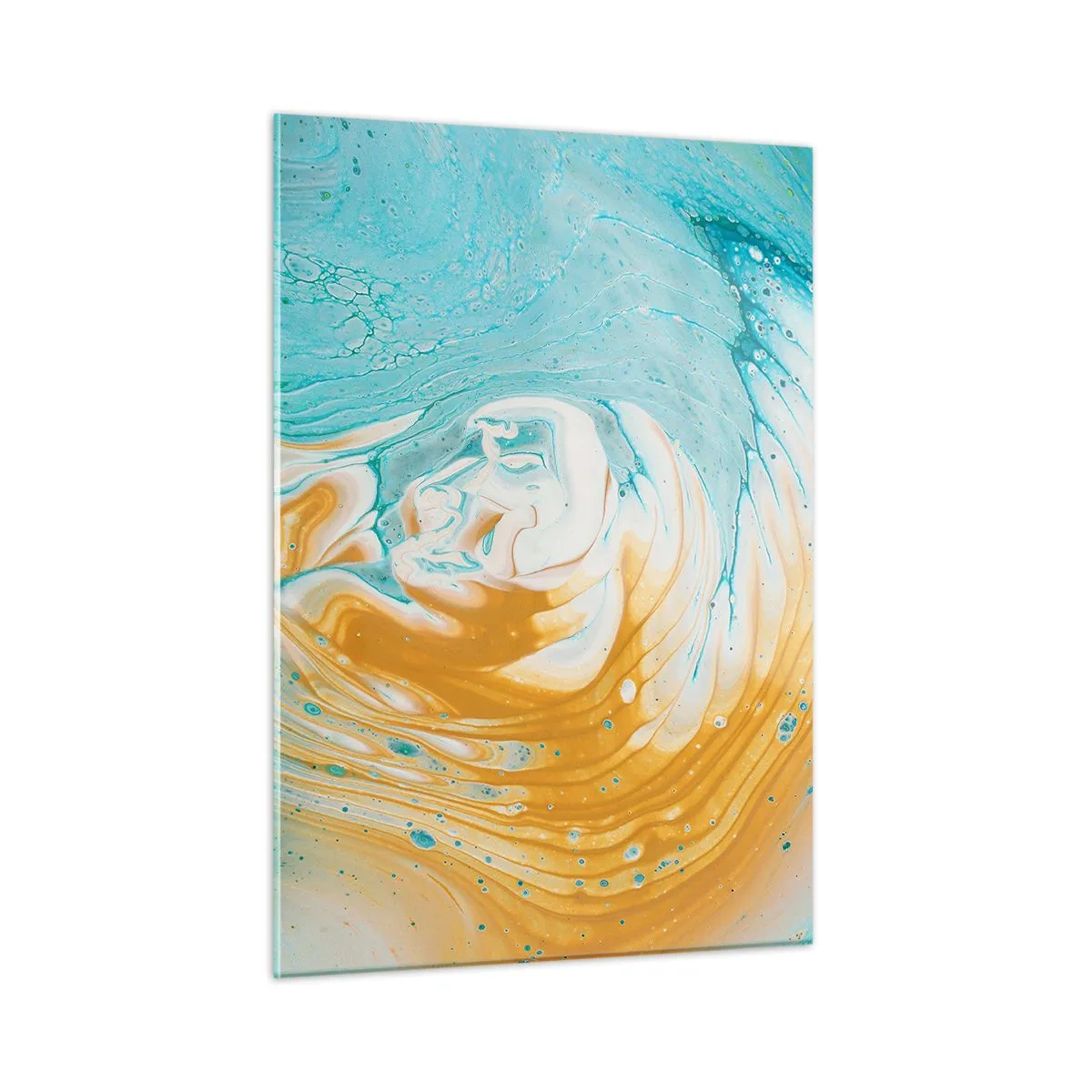 Tablou pe sticlă - Vârtej de pastel - 50x70 cm