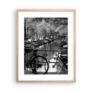 Poster în ramă de stejar deschis - O perspectivă foarte olandeză - 40x50 cm