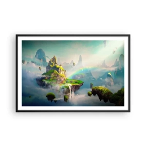 Poster în ramă neagră - Insule fericite - 91x61 cm