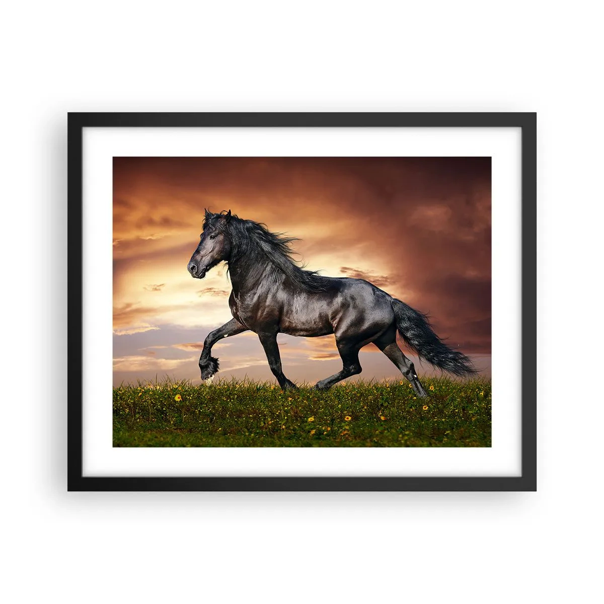 Poster în ramă neagră - Prințul negru - 50x40 cm