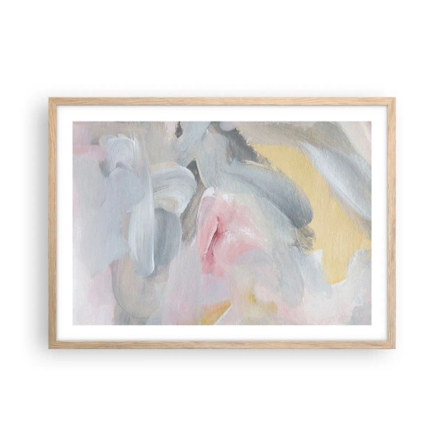 Poster în ramă de stejar deschis - Într-o lume de pastel - 70x50 cm