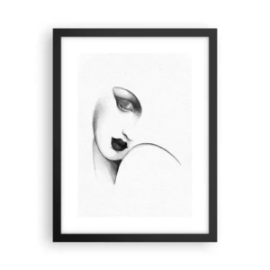 Poster în ramă neagră - În stilul Lempickei - 30x40 cm
