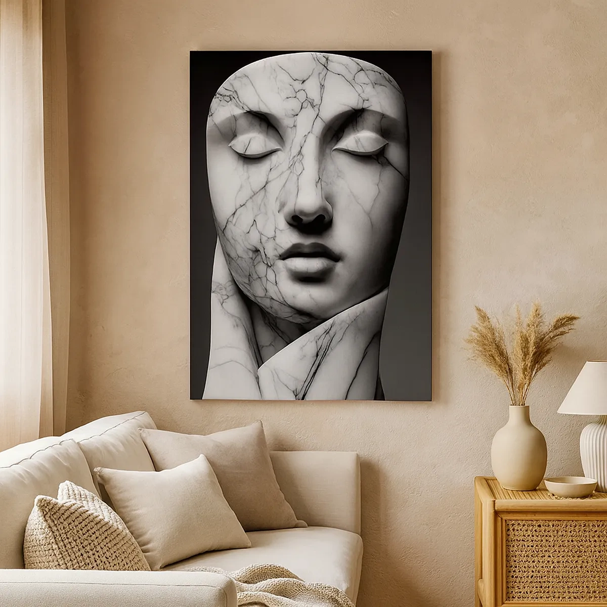 Tablou pe pânză - Forme de marmură - 50x70 cm