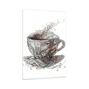 Tablou pe sticlă - Ceaiul este bun pentru orice - 80x120 cm