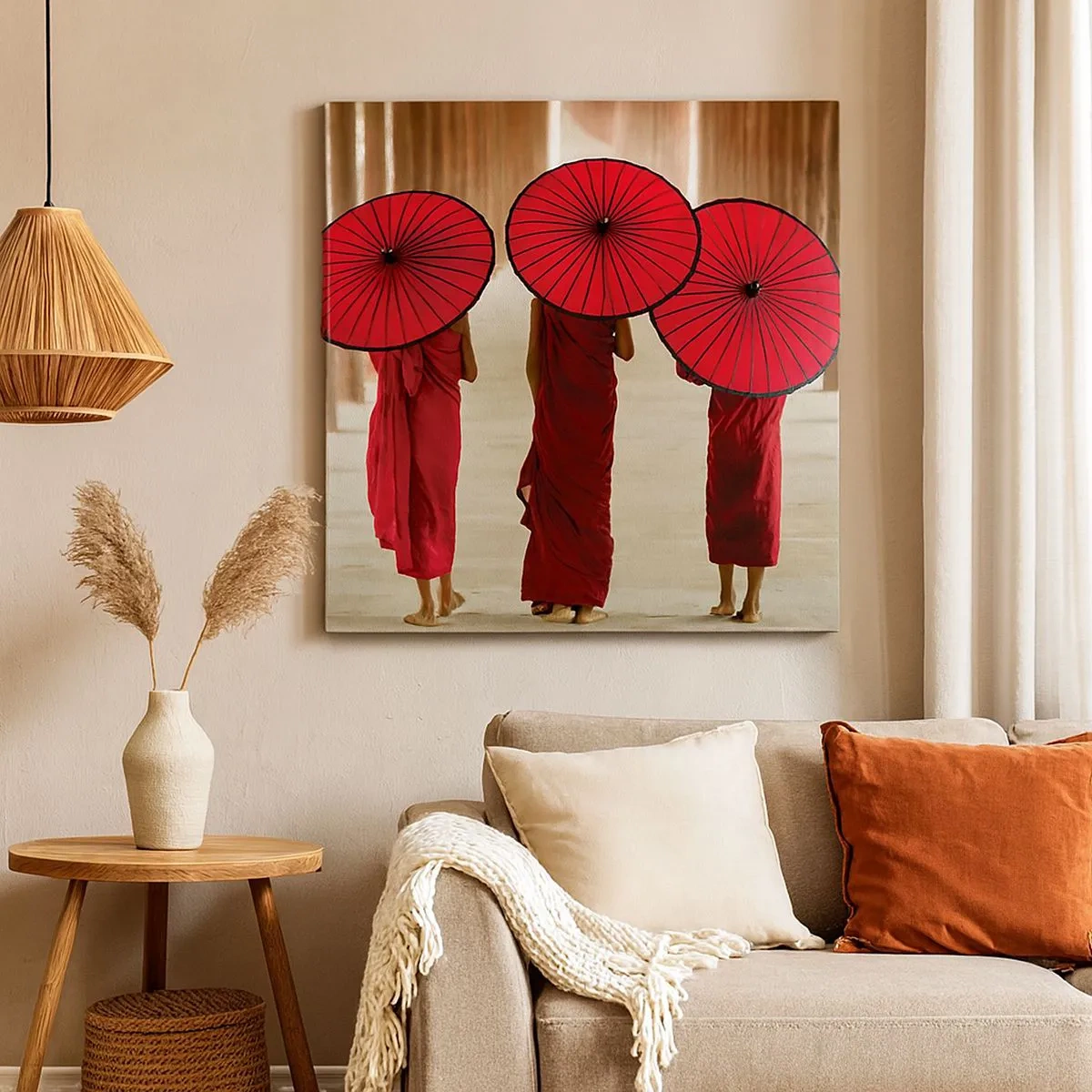 Tablou pe pânză - Pe drumul spre Tărâmul Pur - 30x30 cm