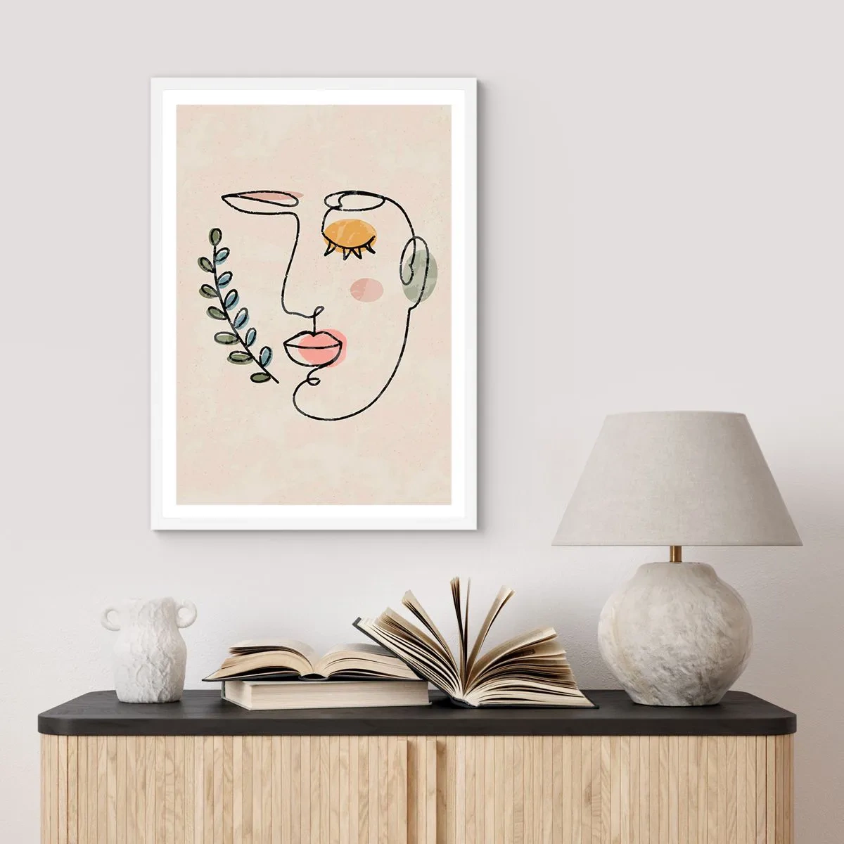 Poster în ramă albă - Pacea regăsită - 70x100 cm