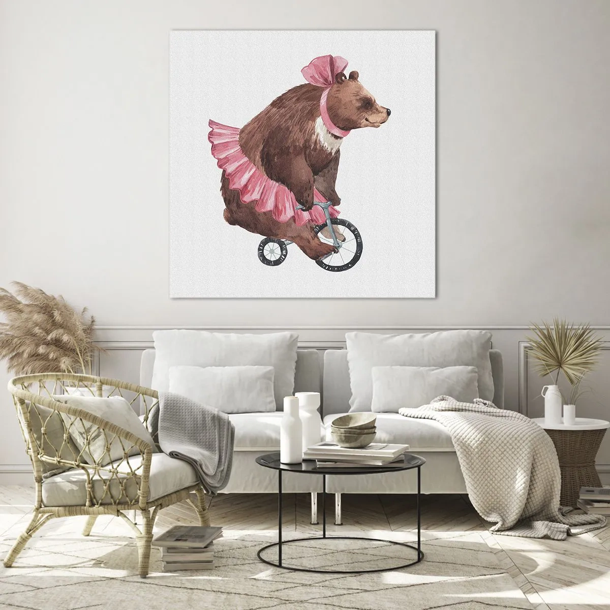 Tablou pe sticlă - Ce circ! - 40x40 cm