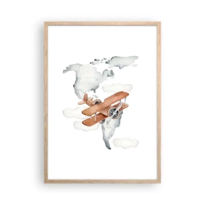 Poster în ramă de stejar deschis - În spirit de pionierat - 50x70 cm