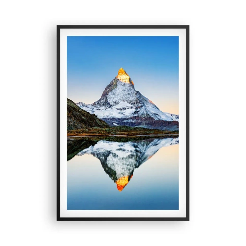 Poster în ramă neagră - Două lumi - 61x91 cm