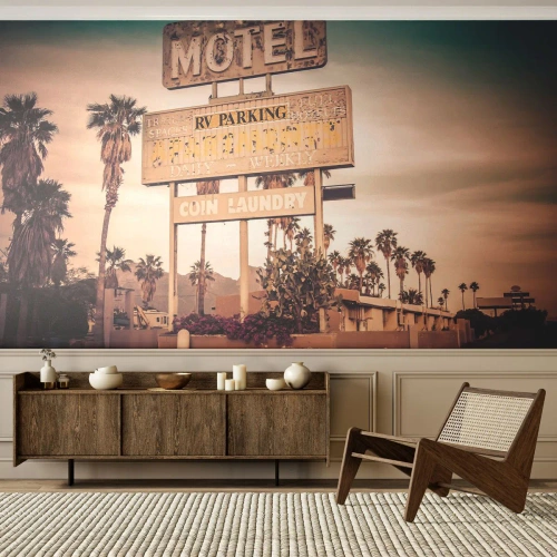 Tapet Autoadeziv Deluxe Sticker - Timpul s-a oprit aici - Peisaj, Arhitectură, STATELE UNITE ALE AMERICII - 350x256 cm