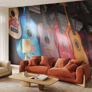 Tapet Premium Sand - Vibrații latino - Muzică, Chitară, Un instrument muzical - 100x70 cm