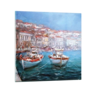 Tablou pe sticlă - Golful italian - 60x60 cm