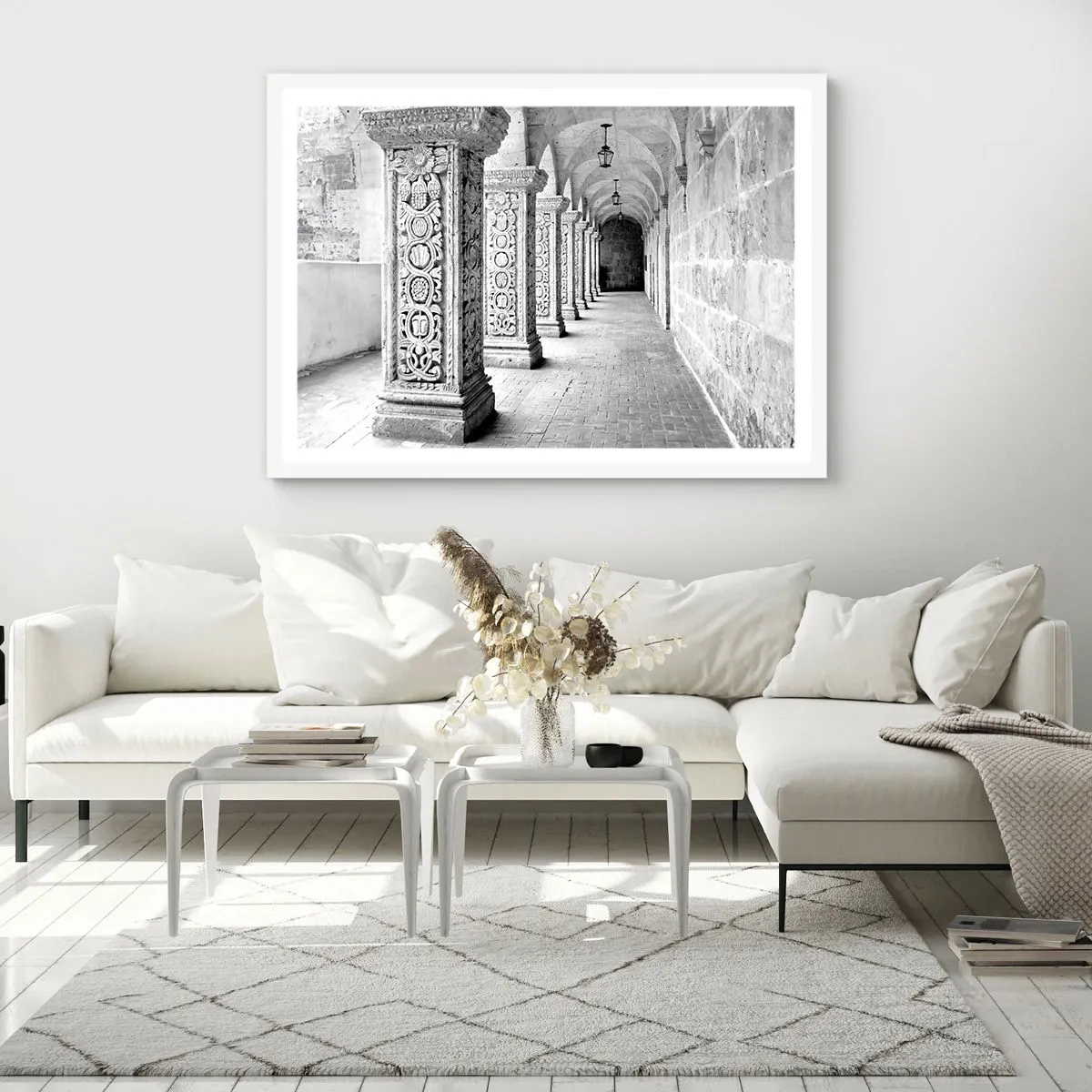 Poster în ramă albă - Și încotro…? - 91x61 cm