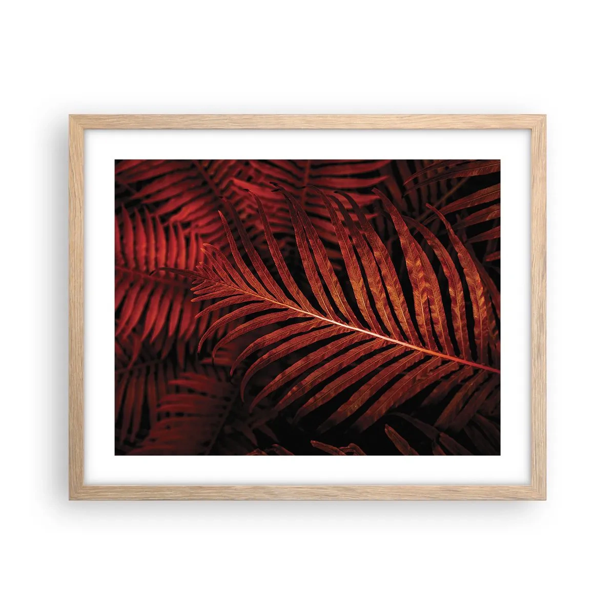 Poster în ramă de stejar deschis - Ardoarea vieții - 50x40 cm