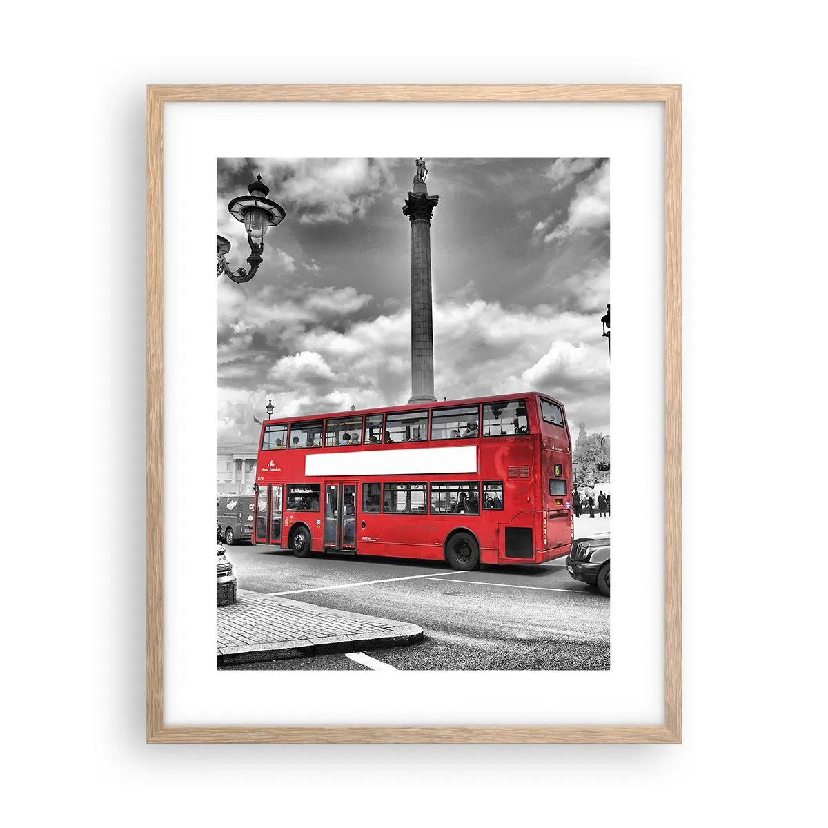 Poster în ramă de stejar deschis - Adevărata forță vitală a orașului - 40x50 cm