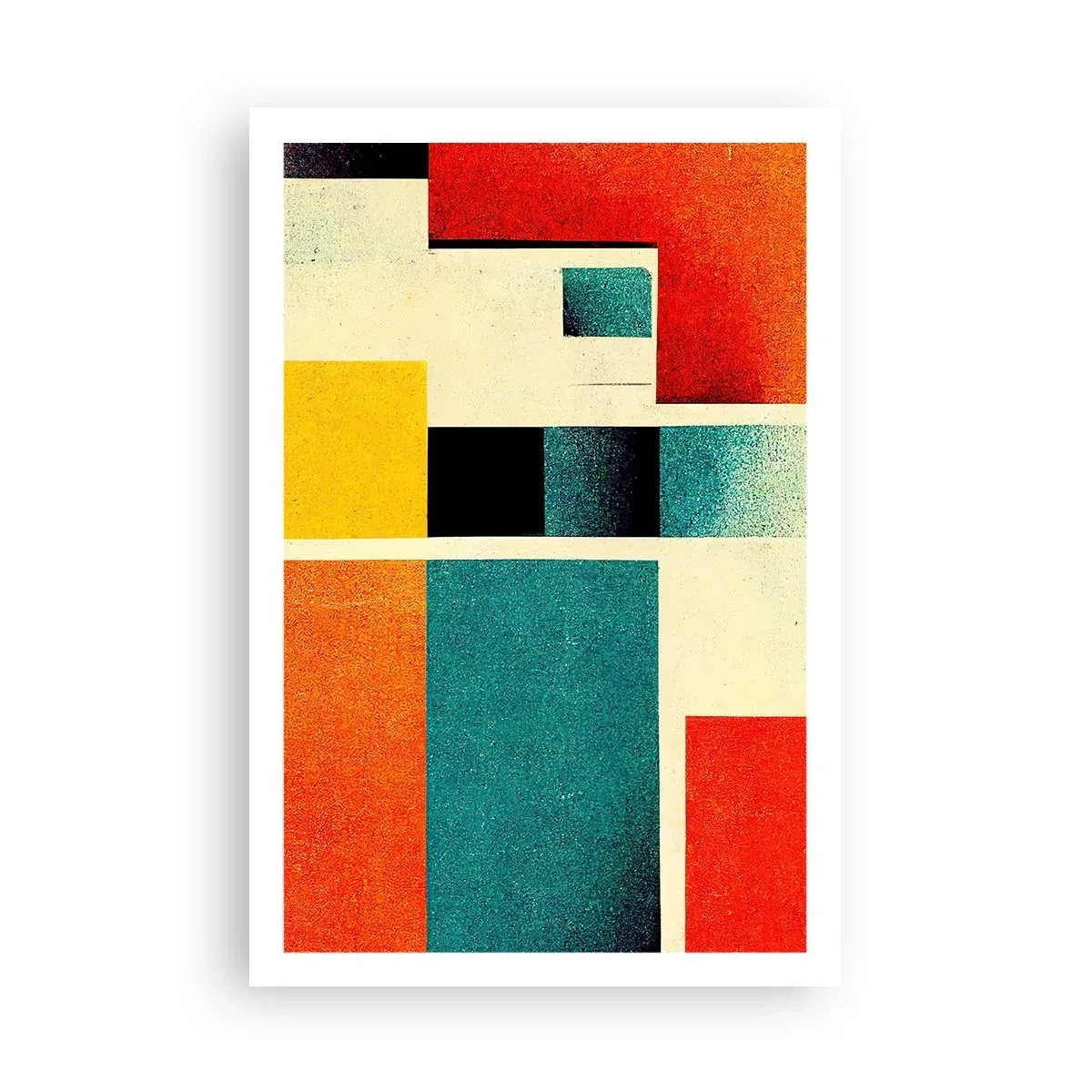 Poster - Abstracție geometrică - energie bună - 61x91 cm