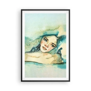 Poster în ramă neagră - Am I blue? - 61x91 cm