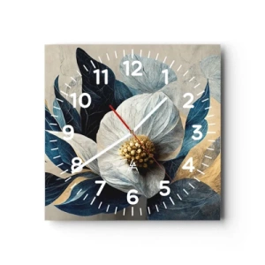 Ceas de perete - Ceas pe sticlă - Are o inimă de aur - 30x30 cm