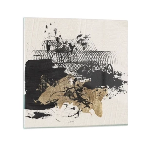 Tablou pe sticlă - Compoziție cu pasiune - 70x70 cm