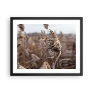 Poster în ramă neagră - E timpul să zbori cu vântul - 50x40 cm