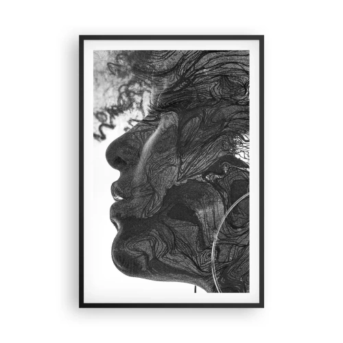 Poster în ramă neagră - Încurcată în vise - 61x91 cm