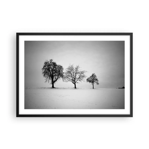 Poster în ramă neagră - La ce visează? - 70x50 cm