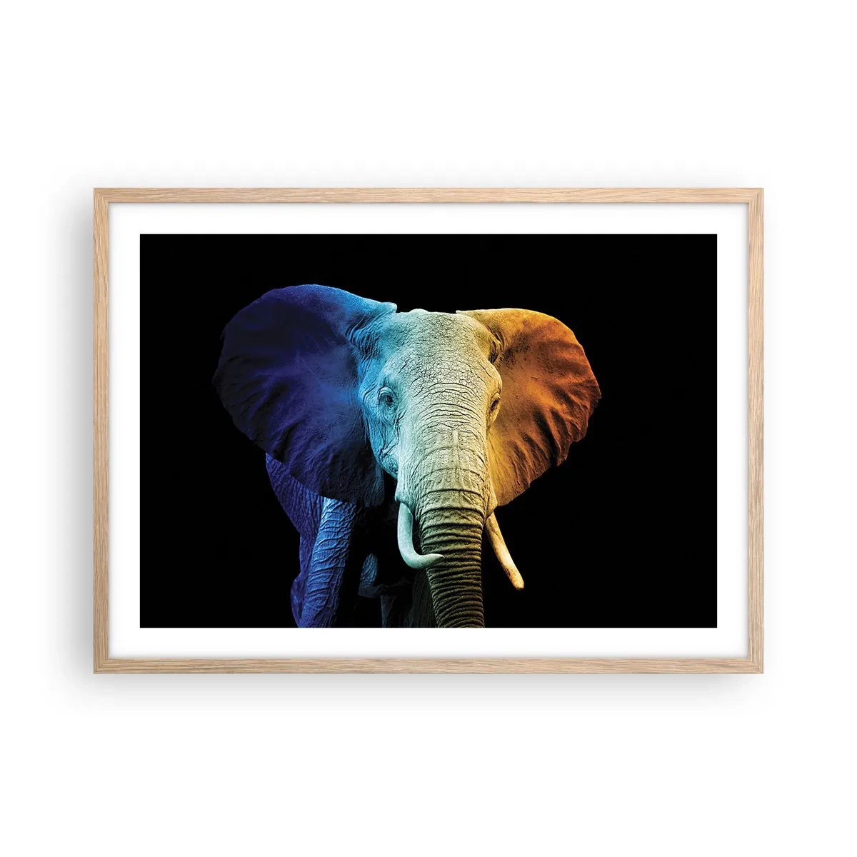 Poster în ramă de stejar deschis - Excentric, nu ciudat - 70x50 cm