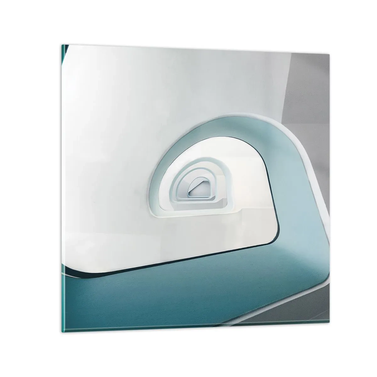 Tablou pe sticlă - Până la fundul albastrului - 30x30 cm