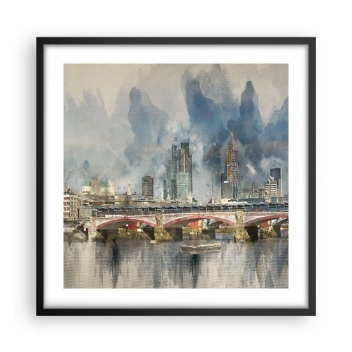 Poster în ramă neagră - Londra în toată splendoarea ei - 50x50 cm