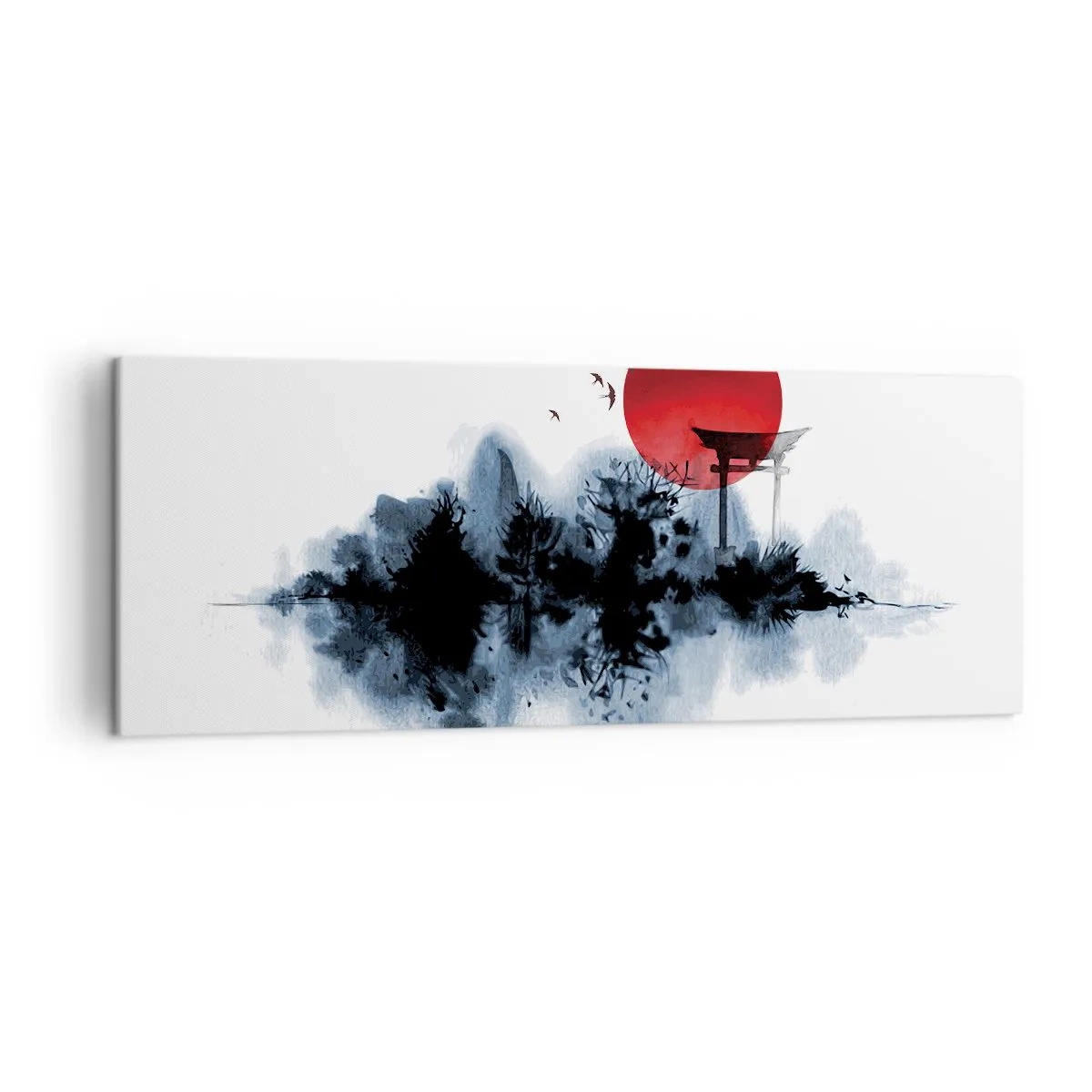 Tablou pe pânză - O vedere japoneză - 140x50 cm