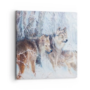 Tablou pe pânză - Atenție! Vine... - 70x70 cm