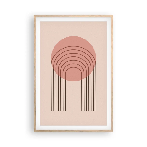 Poster în ramă de stejar deschis - Atracție irezistibilă - 61x91 cm