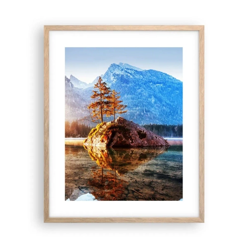 Poster în ramă de stejar deschis - Natura într-o nouă lumină - 40x50 cm
