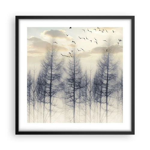 Poster în ramă neagră - Spiritele pădurii - 50x50 cm