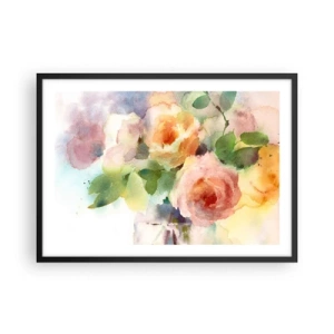 Poster în ramă neagră - Delicat ca o acuarelă - 70x50 cm
