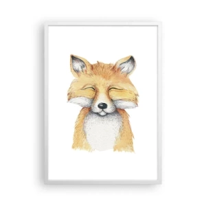 Poster în ramă albă - Mofturi de vulpe - 50x70 cm