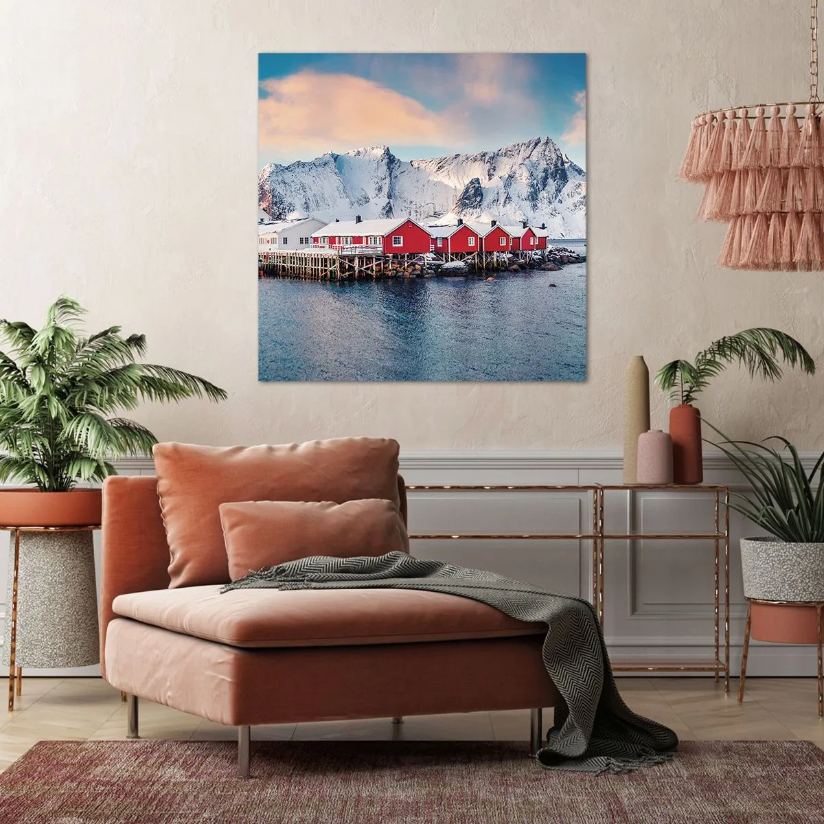 Tablou pe pânză - Retragerea nordică - 70x70 cm