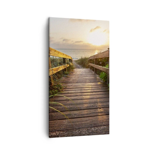 Tablou pe pânză - Și direct la țărm - 45x80 cm