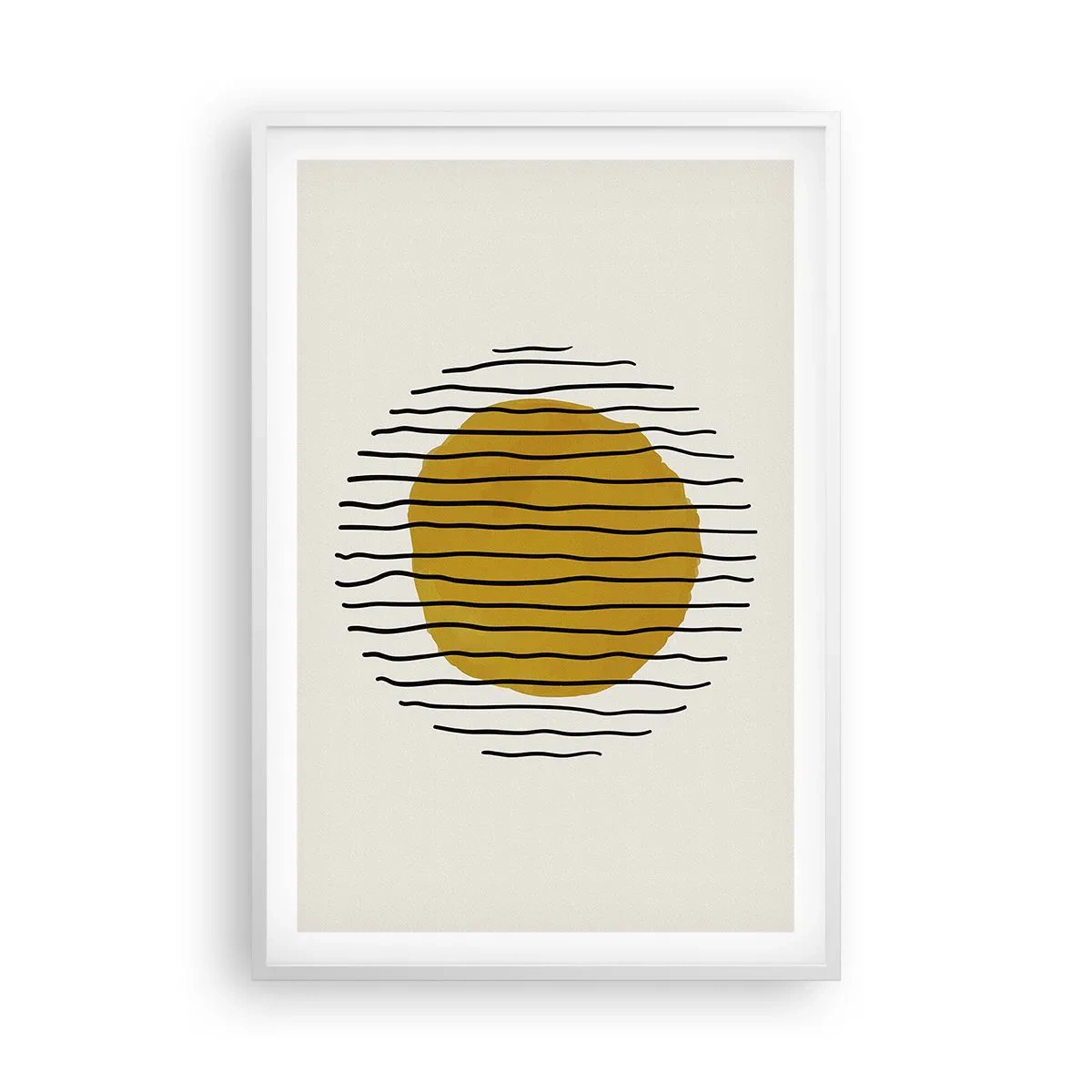 Poster în ramă albă - Abstracție tremurândă de căldură - 61x91 cm