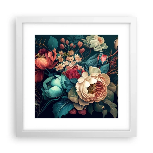 Poster în ramă albă - Farmecul secolului al XIX-lea - 30x30 cm