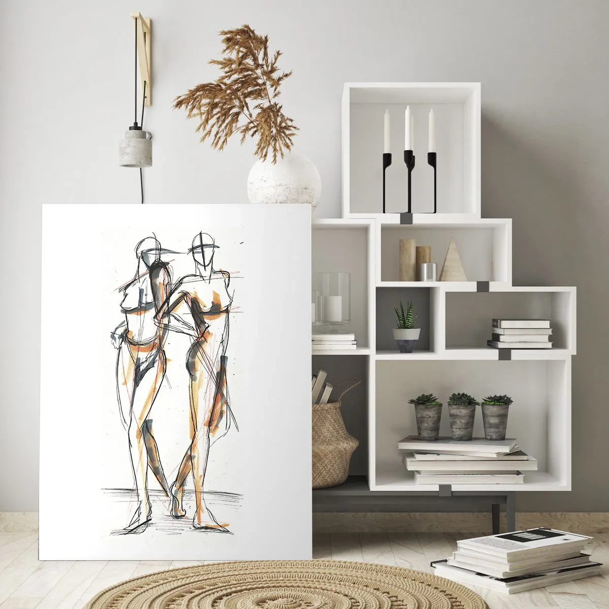 Tablou pe sticlă - Un studiu de farmec - 50x70 cm