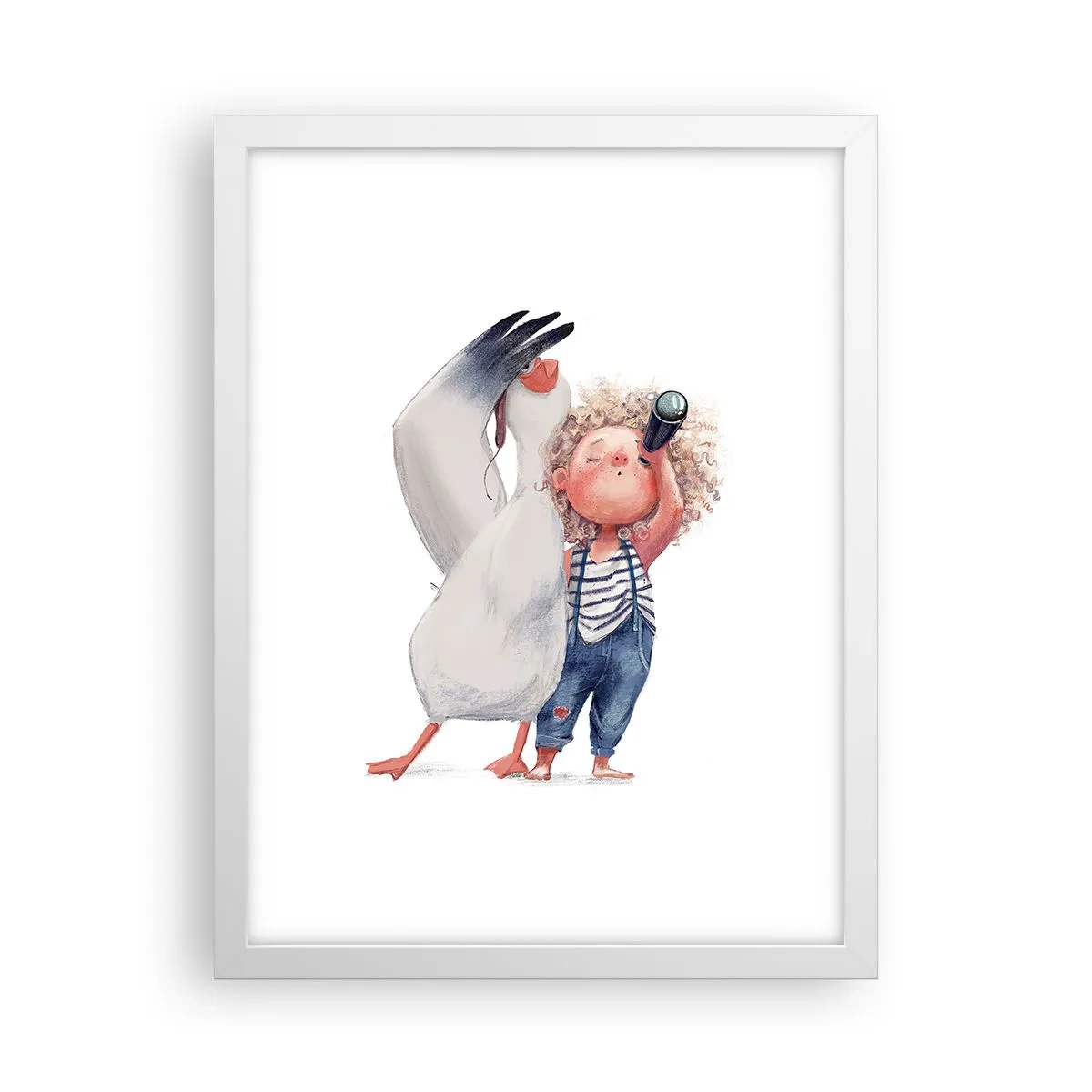 Poster în ramă albă - Un plan pentru o călătorie minunată - 30x40 cm