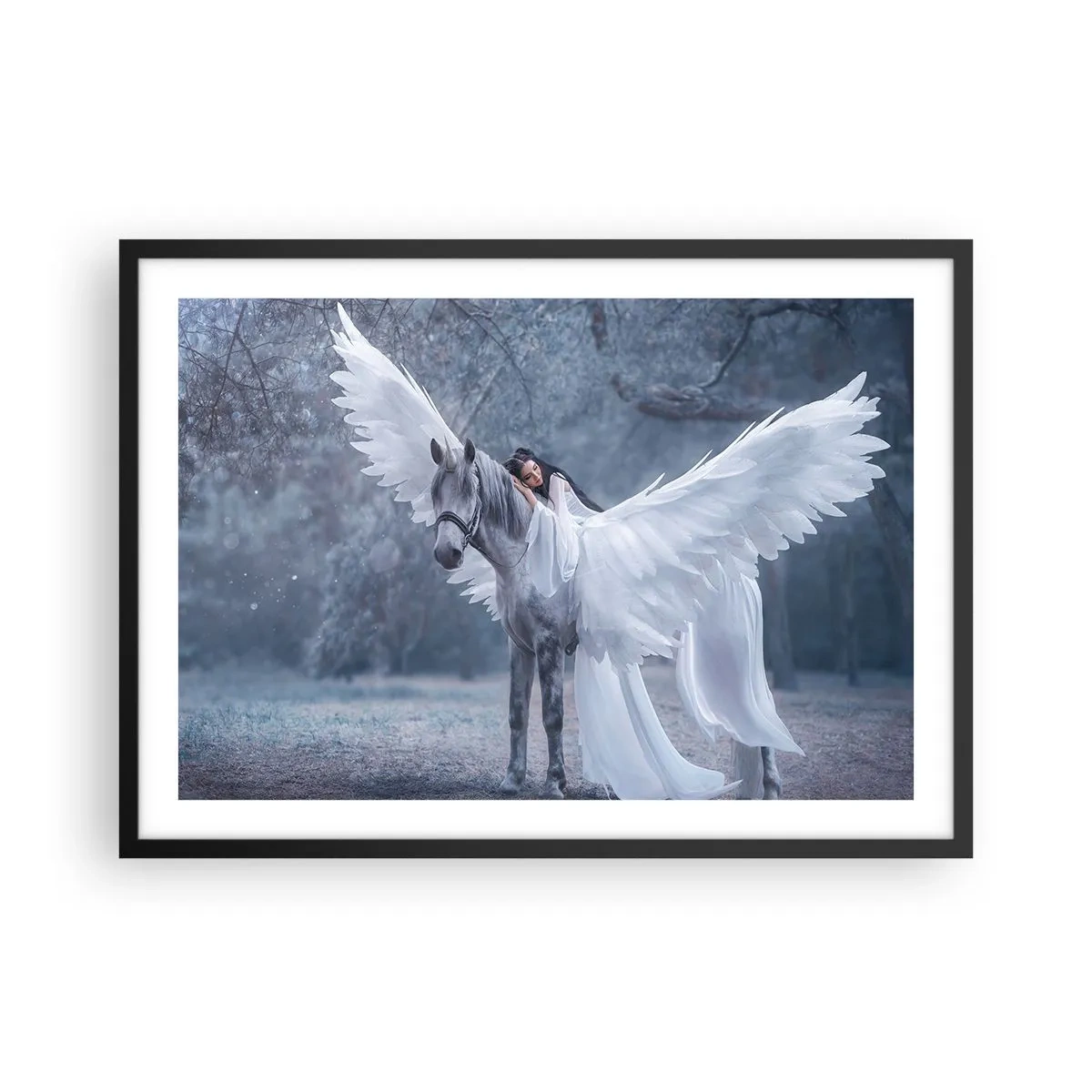 Poster în ramă neagră - Moment inspirat - 70x50 cm