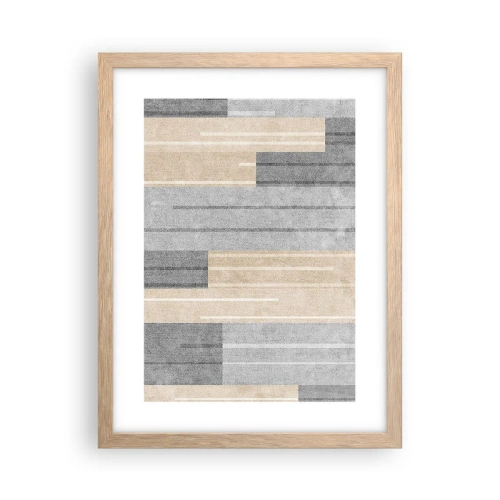 Poster în ramă de stejar deschis - Compoziție: în poziție verticală - 30x40 cm