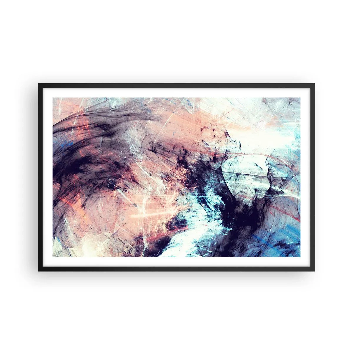 Poster în ramă neagră - Simte vântul - 91x61 cm