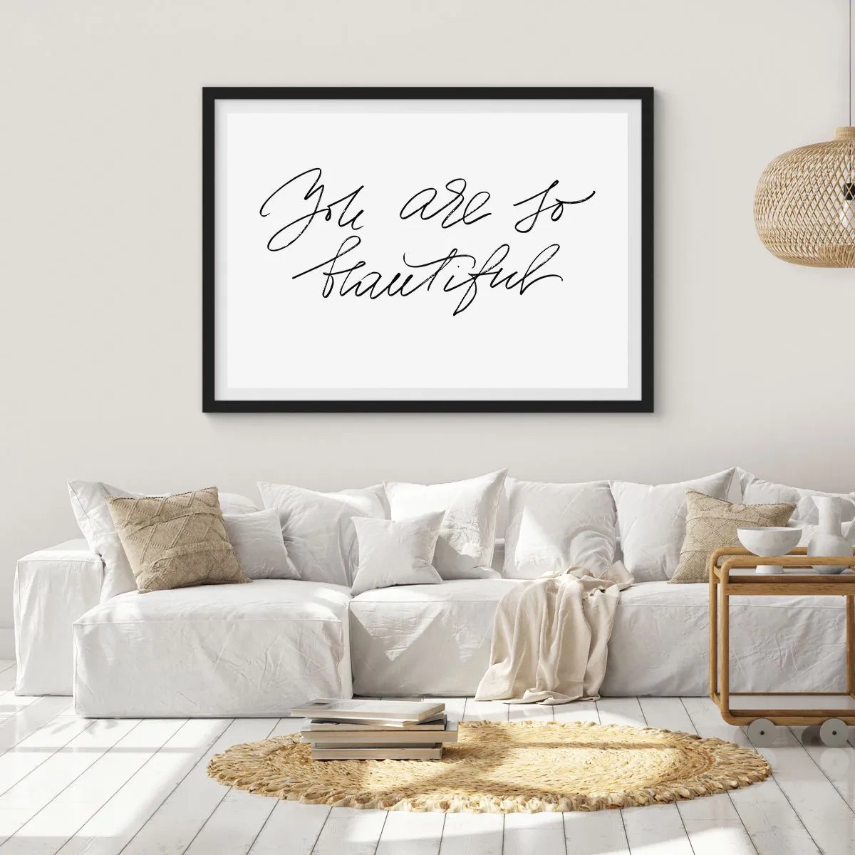 Poster în ramă neagră - Serios, crede-mă... - 100x70 cm