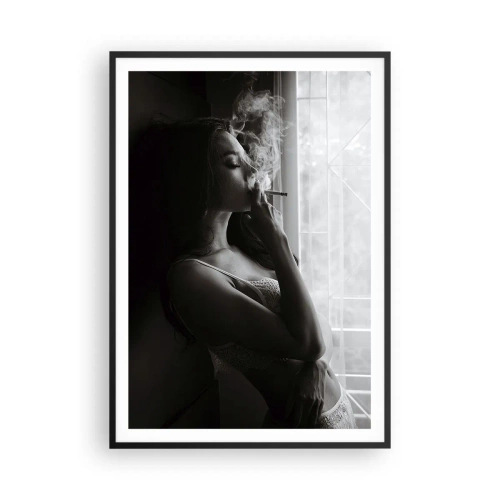 Poster în ramă neagră - Un moment senzual - 70x100 cm