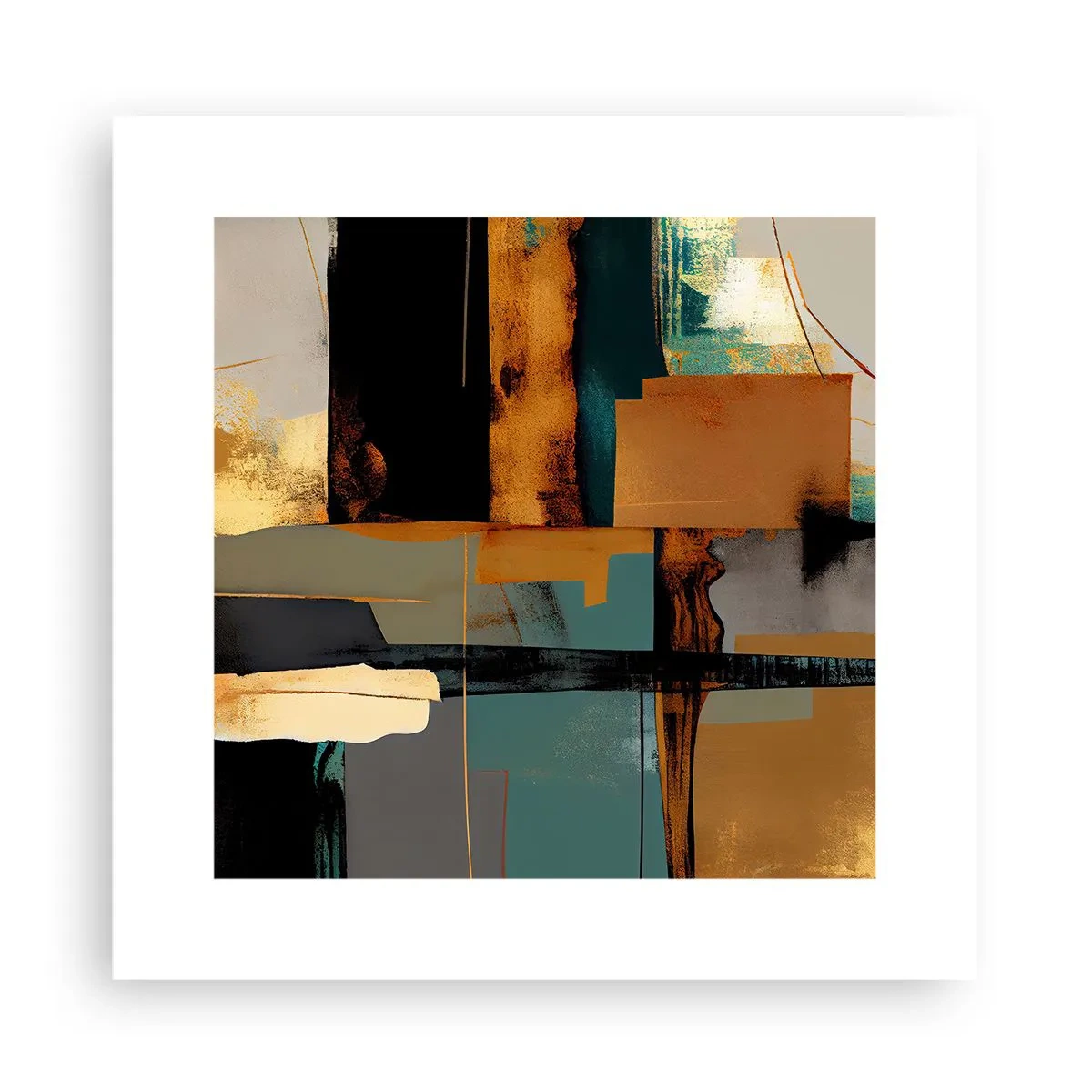 Poster - Abstracția - lumină și umbră - 30x30 cm