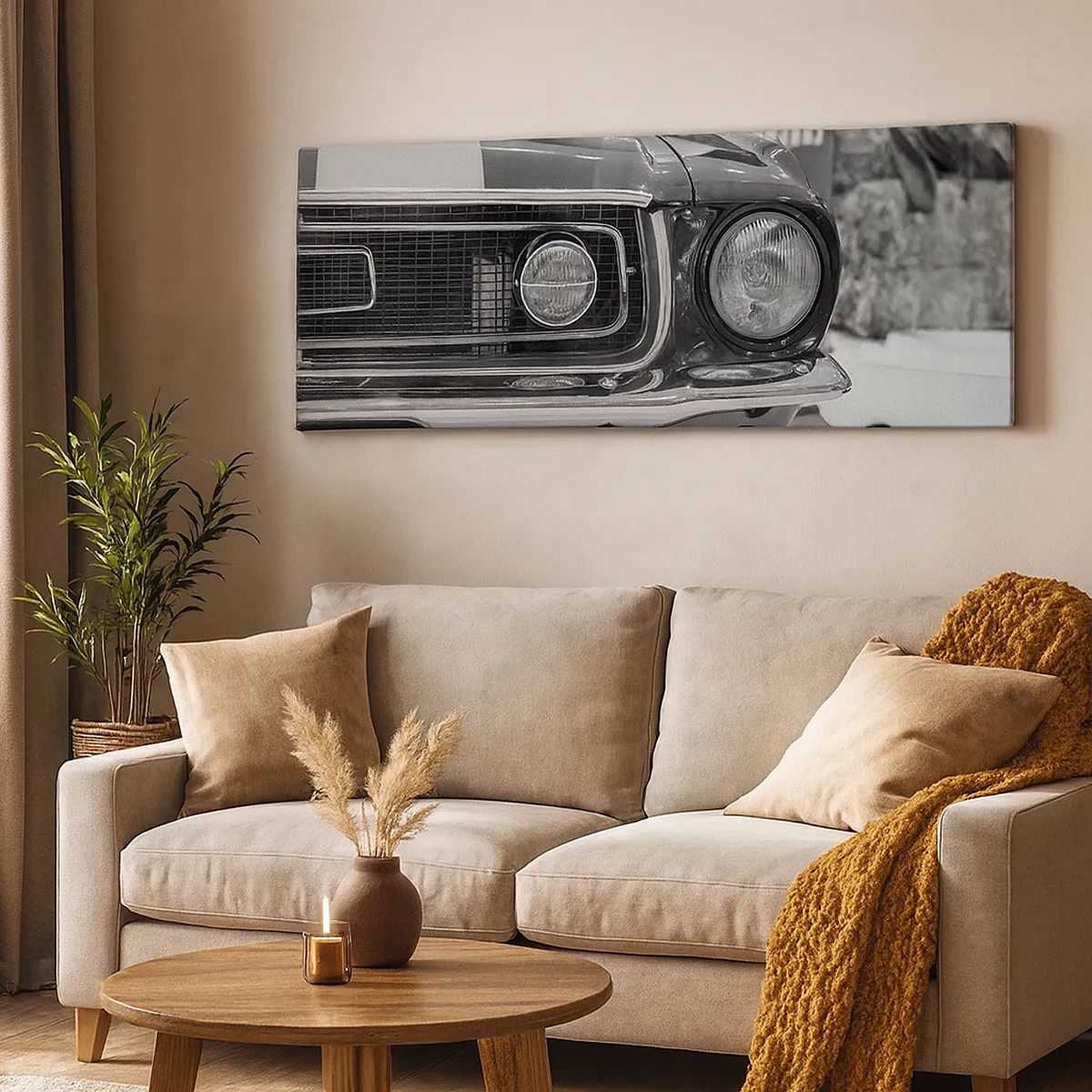 Tablou pe pânză - Condus dur - 30x30 cm