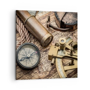 Tablou pe pânză - Stabilește cursul - 50x50 cm